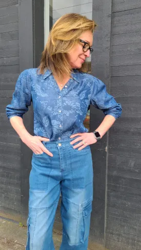 1135499 Denim Blue Makayla Blouse