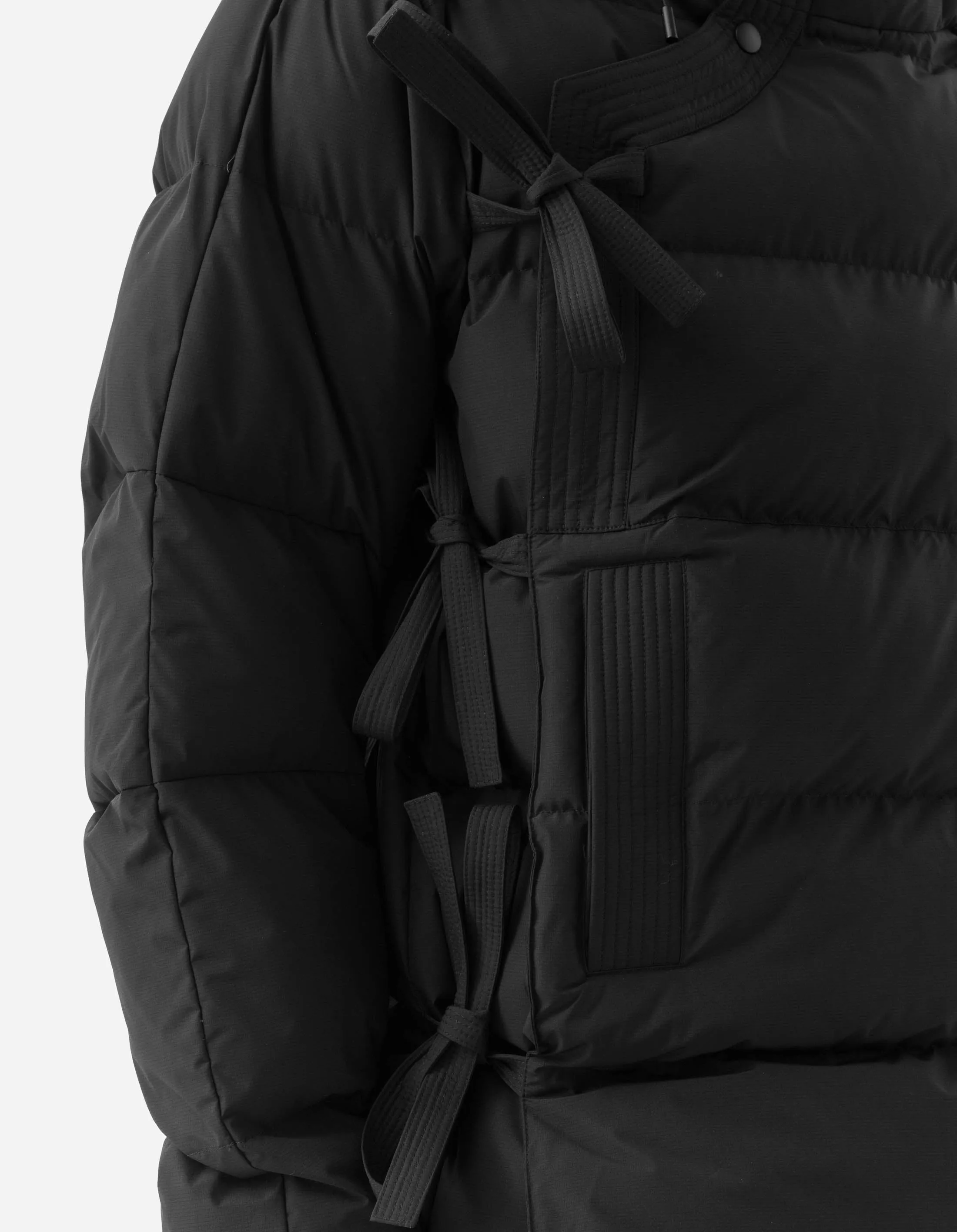 Tibetan 1381 Black Padded Tech Parka - Stylish and Functional Outerwear