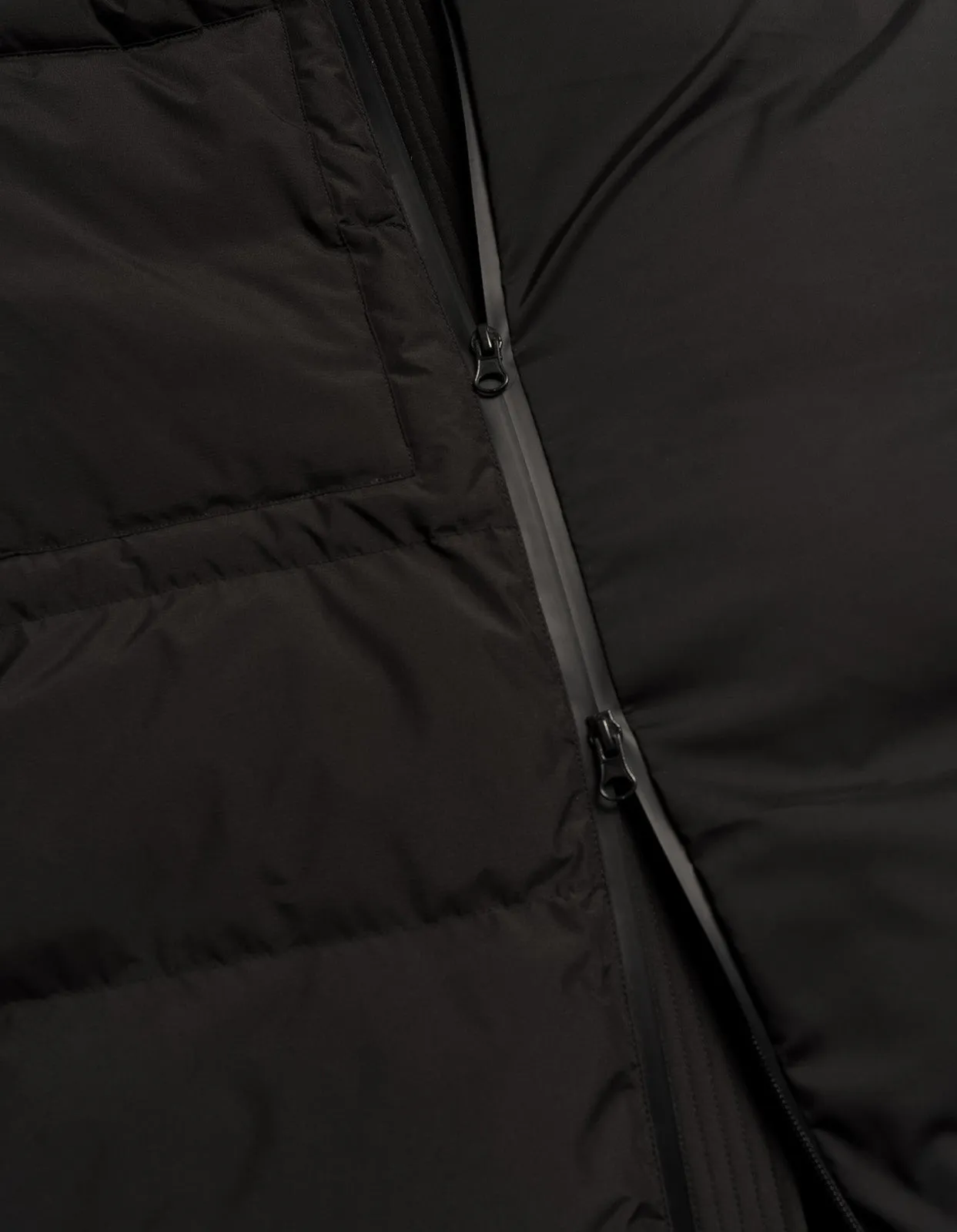 Tibetan 1381 Black Padded Tech Parka - Stylish and Functional Outerwear