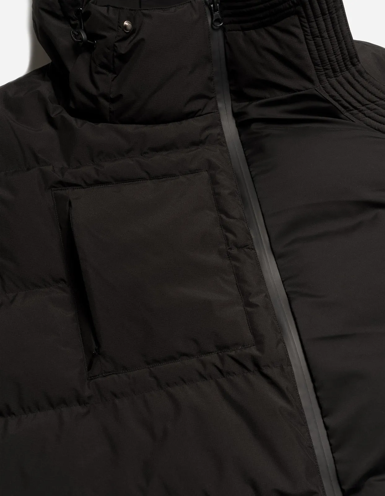 Tibetan 1381 Black Padded Tech Parka - Stylish and Functional Outerwear