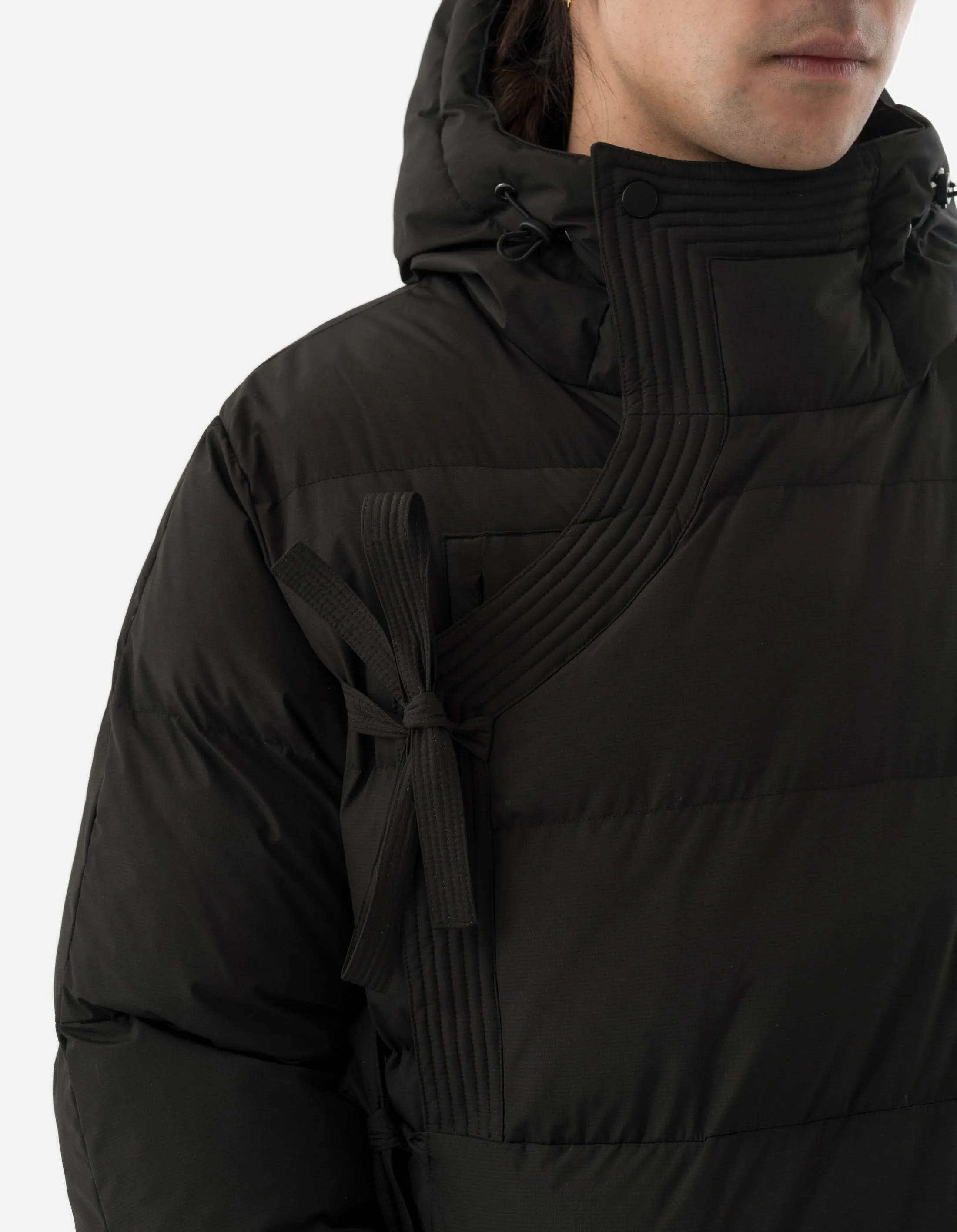 Tibetan 1381 Black Padded Tech Parka - Stylish and Functional Outerwear