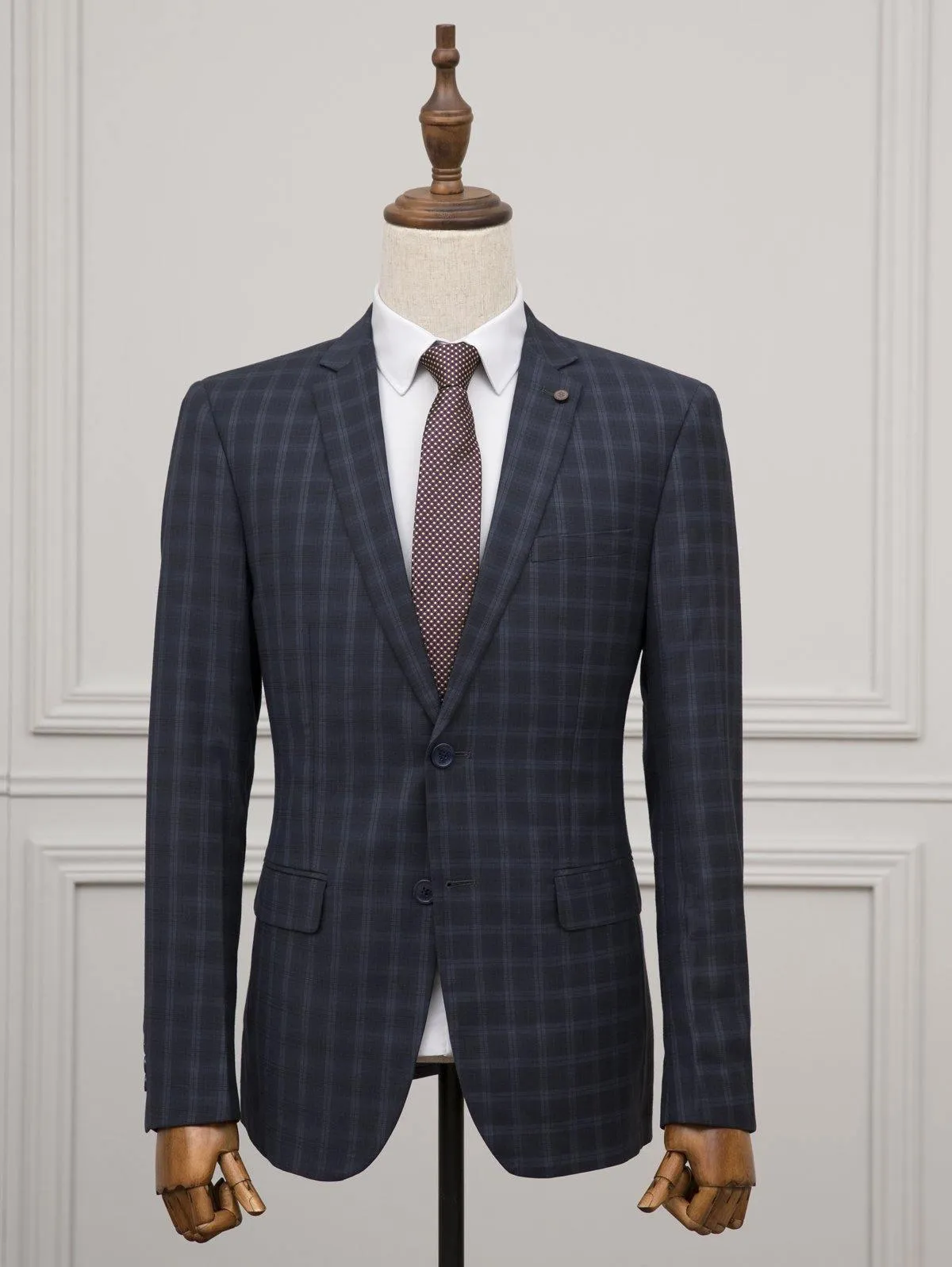 2 PIECE SUIT NAVY GREY