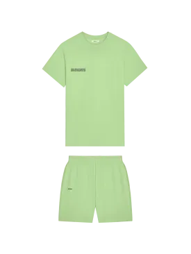 365 T-shirt and Shorts Bundle—Fennel Green