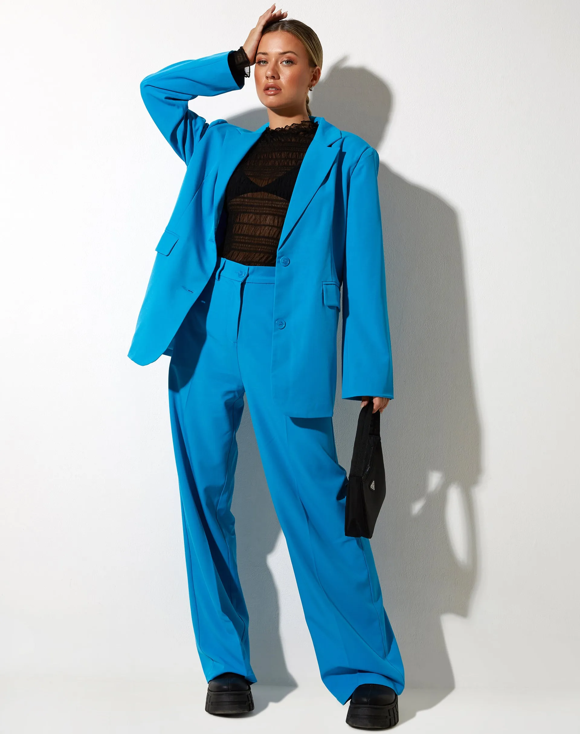 Abba Trouser in Tailoring Blue