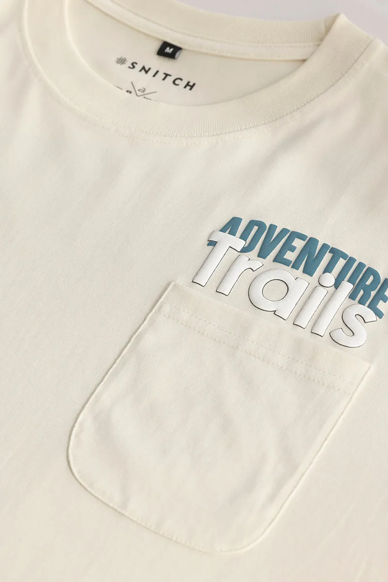 Adventure Trails Cream Oversized T-Shirt