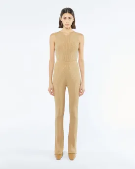 Alea - Sale Ribbed Pants - Sand