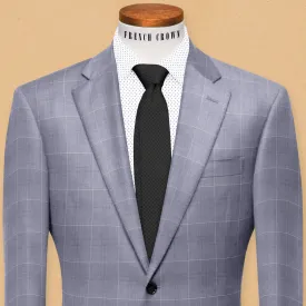 Anchor Grey Windowpane Wool Blazer