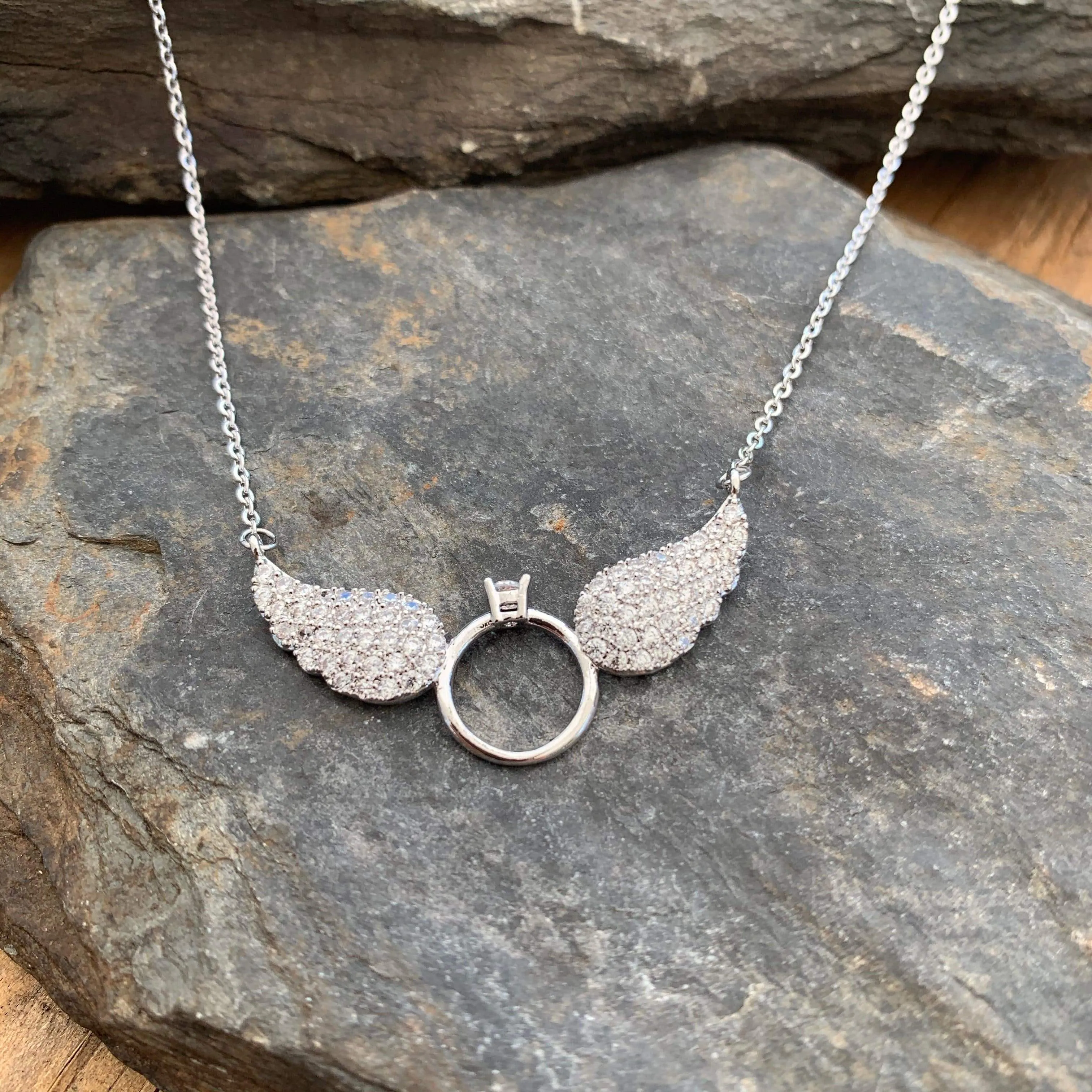 Angel Wings Petite - The Silver Wings - Necklace LAN031