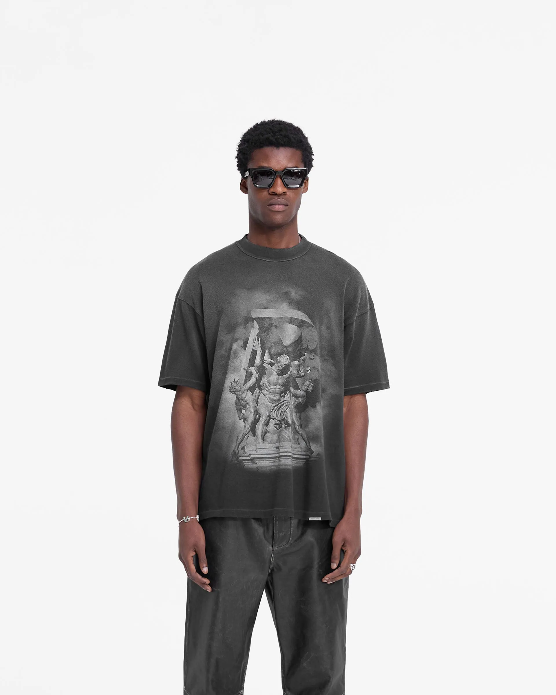 Atlas T-Shirt - Stained Black