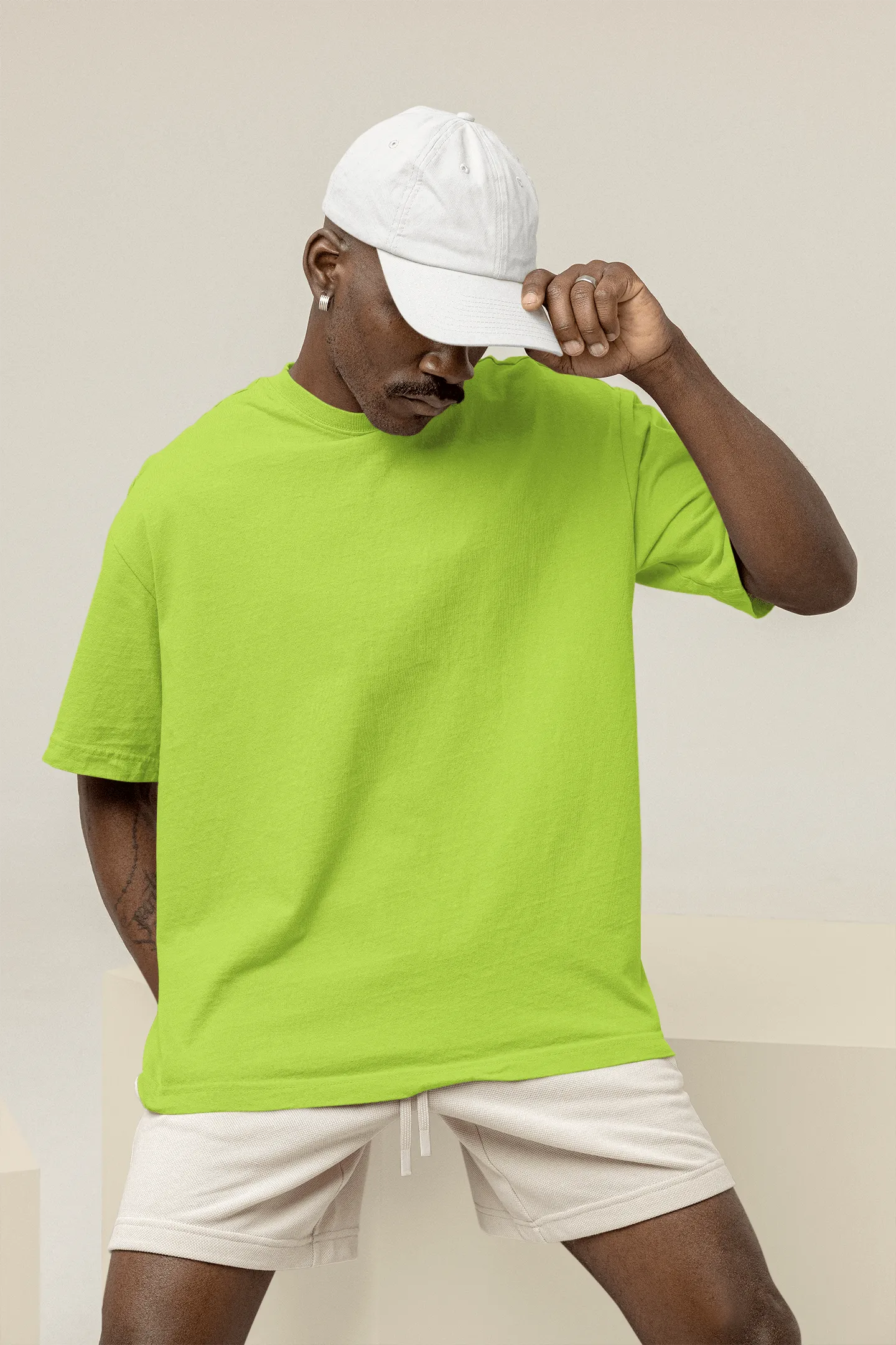 Basic Oversized T-shirt - Light Green