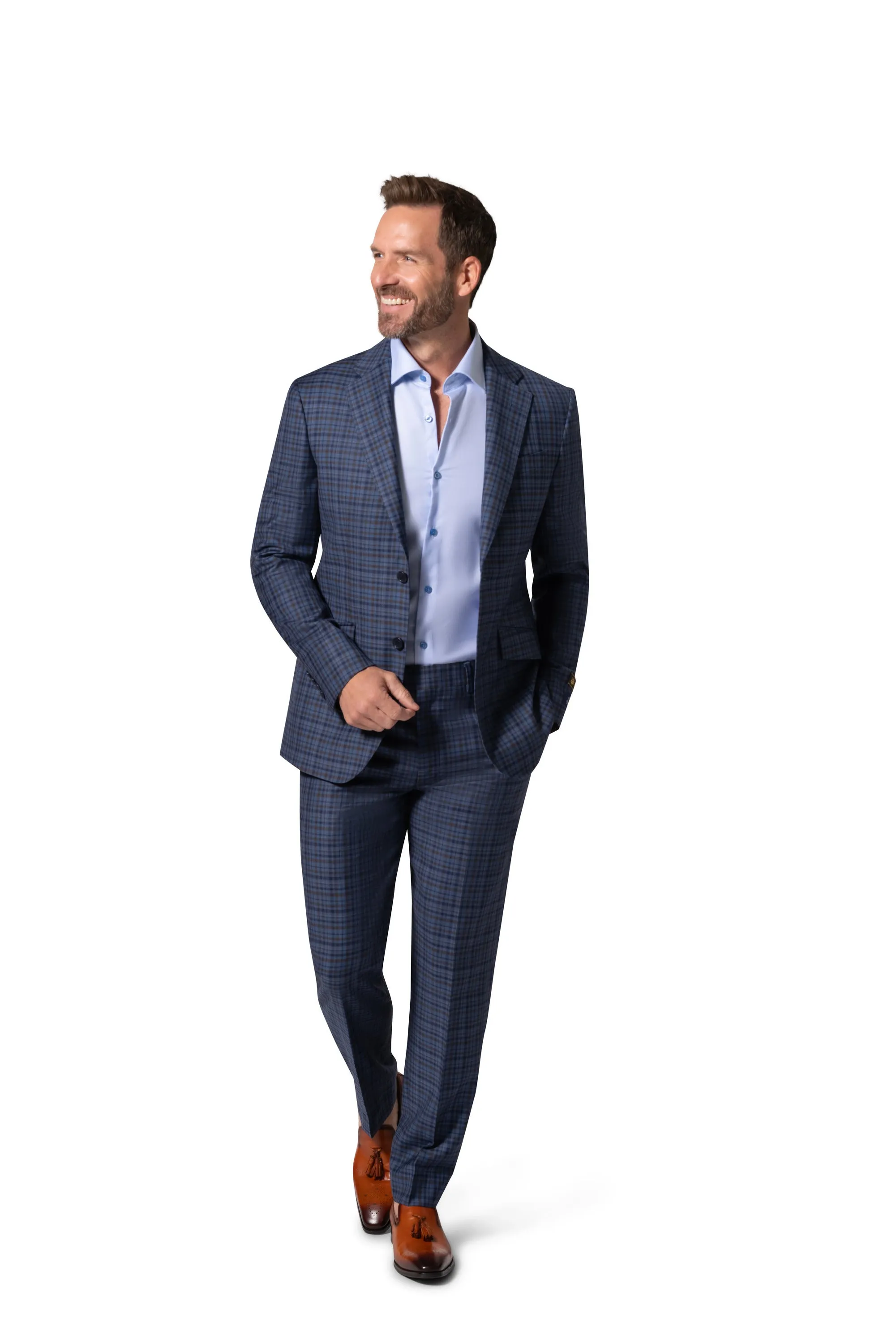 Berragamo Elegant - Faille Wool 10005.4099 S/B Slim Fit Suit