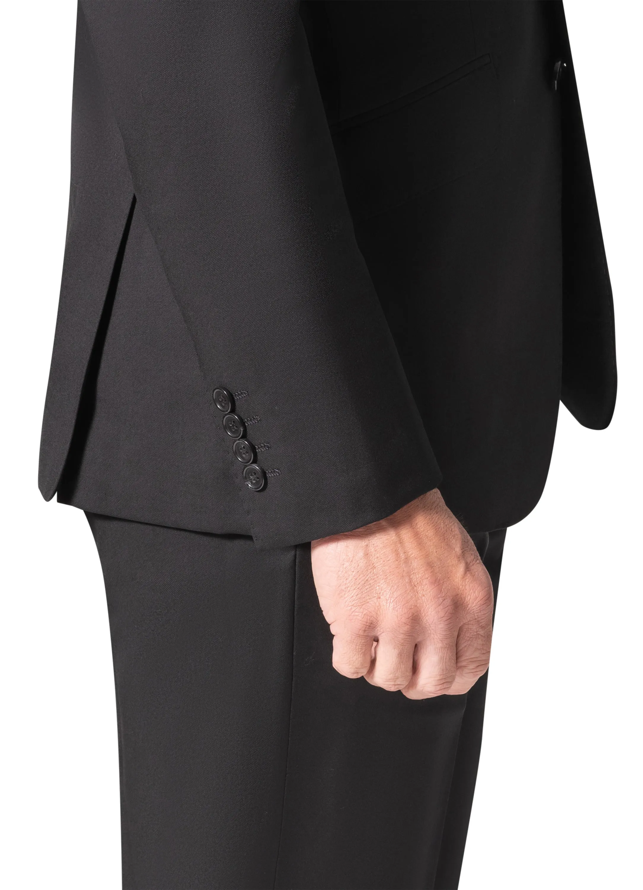 Berragamo - Reda | Slim Fit 2-Piece Solid Suit - Black