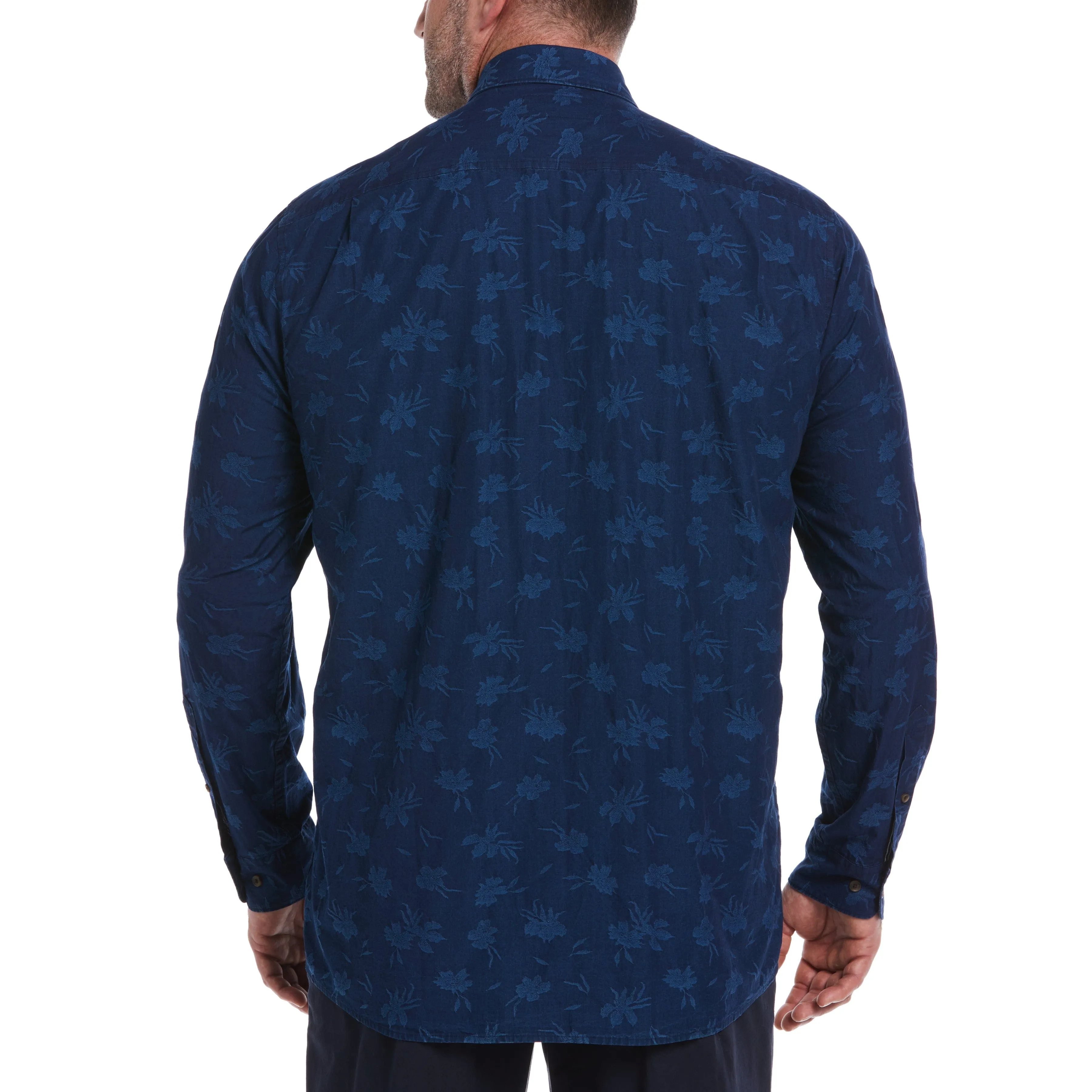 Big & Tall Jacquard Denim Shirt