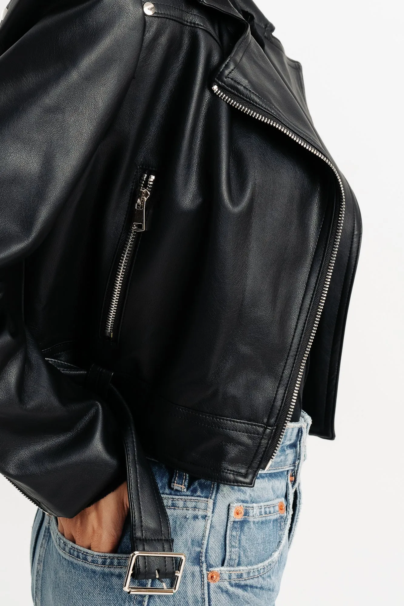 Biker Black Leather Jacket