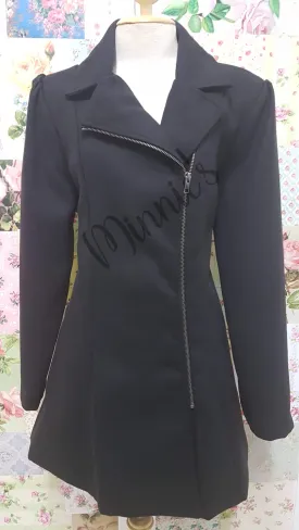 Black Melton Jacket BU0225