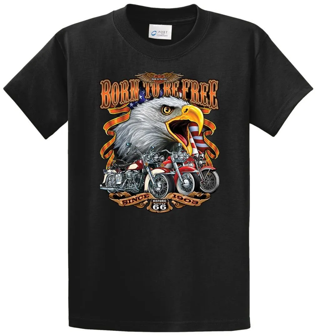 Born To Be Free 66 Printed Tee Shirt