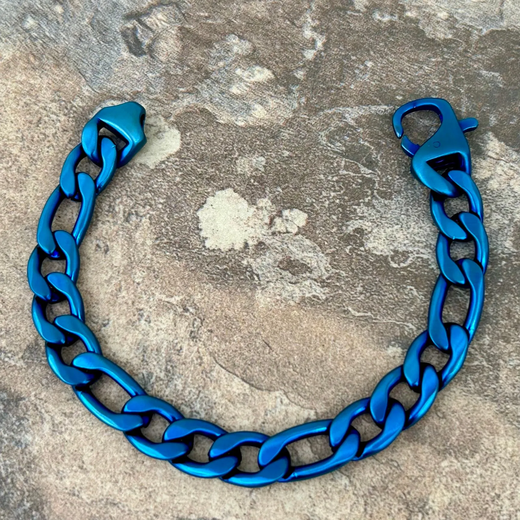 Bracelet Figaro - 1/4" Sicilian - Blue - FB12