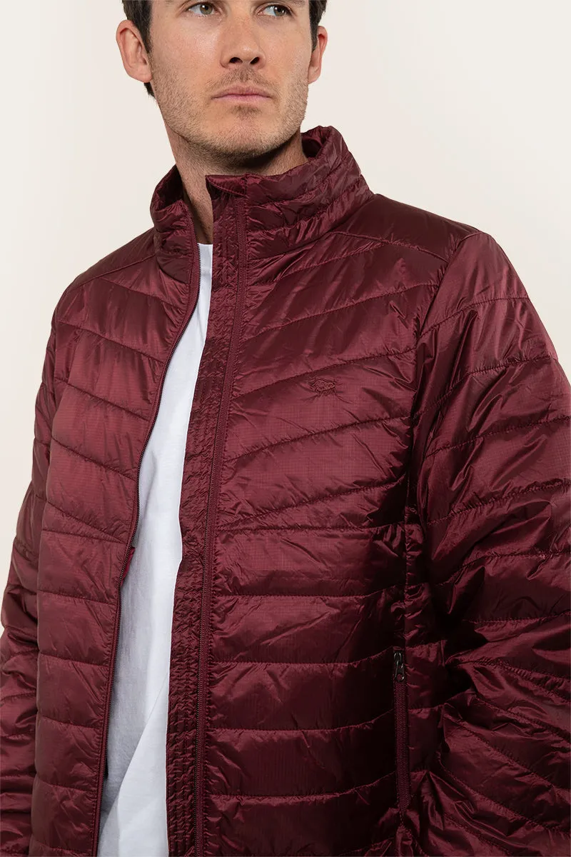 Bristol Mens Packable Jacket - Burgundy