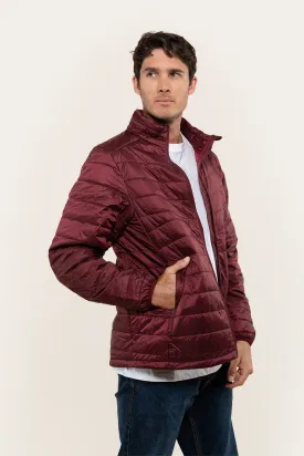 Bristol Mens Packable Jacket - Burgundy