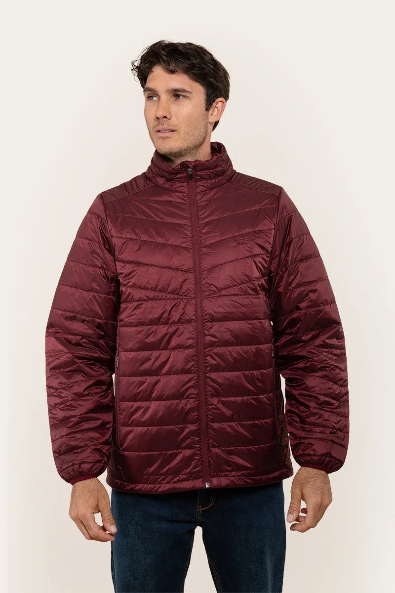 Bristol Mens Packable Jacket - Burgundy