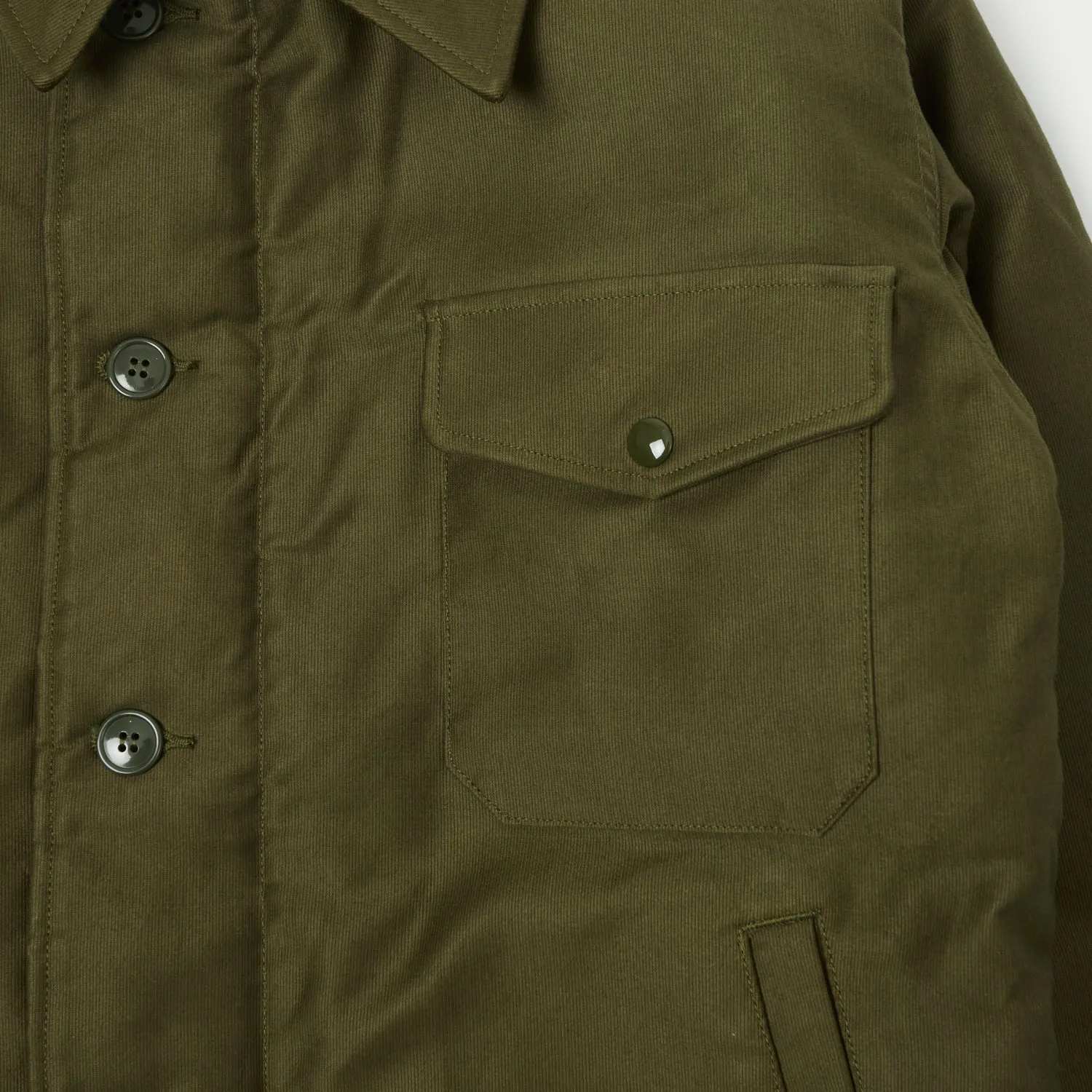 Buzz Rickson's Type A-2 Jungle Cloth Deck Jacket - Olive