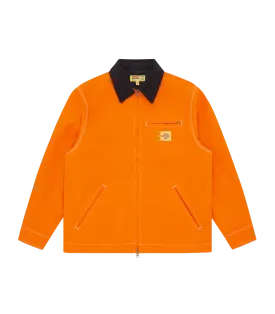 CANVAS LINED WORK JACKET - ORANGE