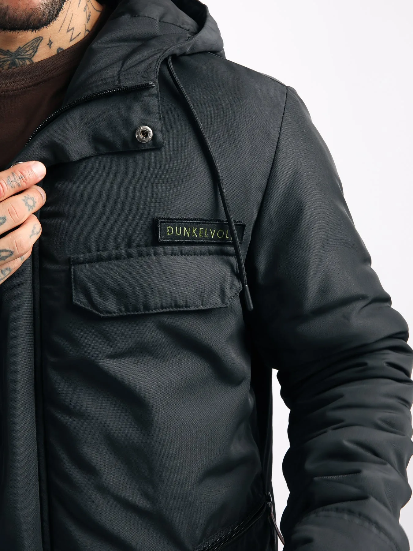 Casaca para Hombre Dunkelvolk HEAVY PARKA FER BLK