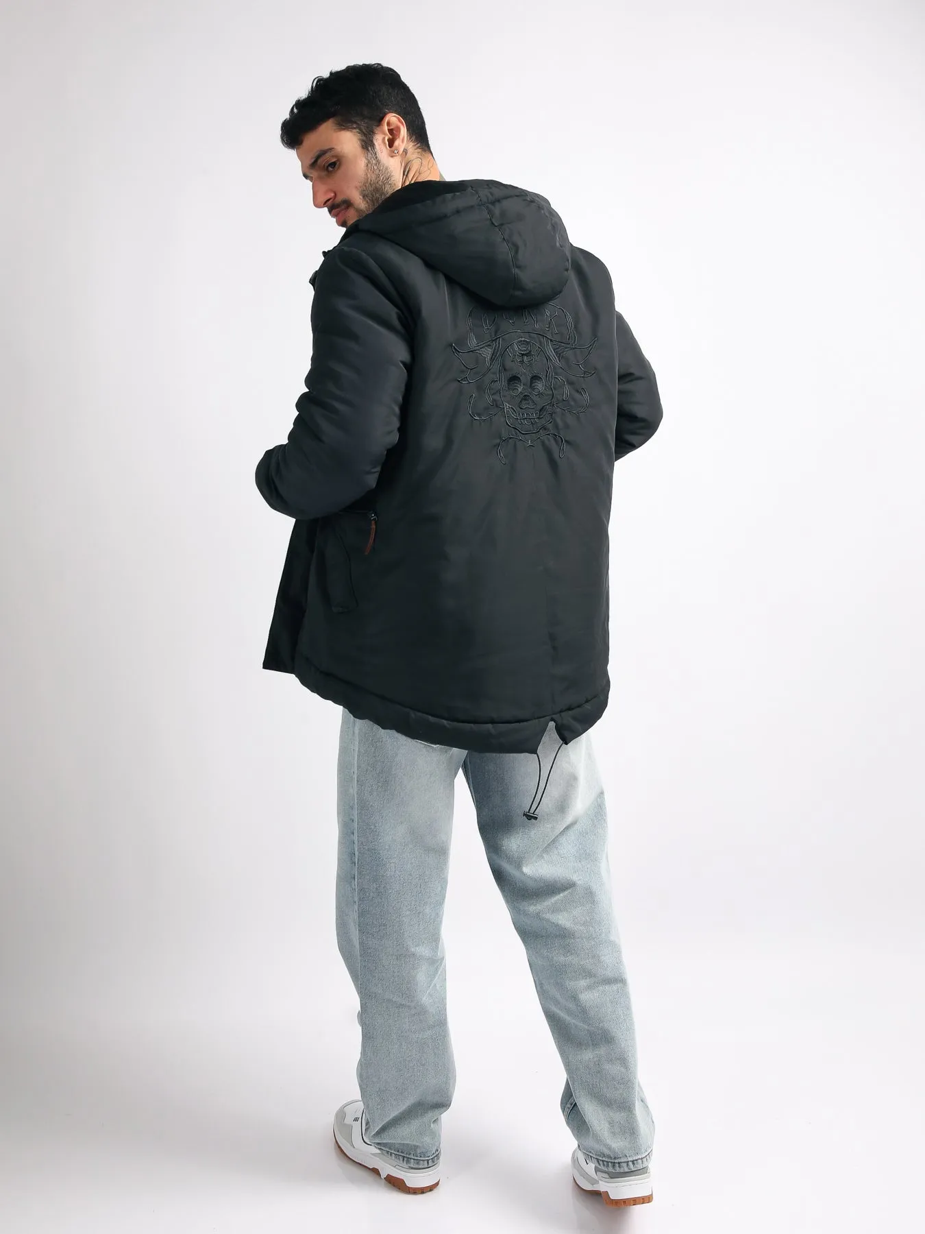 Casaca para Hombre Dunkelvolk HEAVY PARKA FER BLK