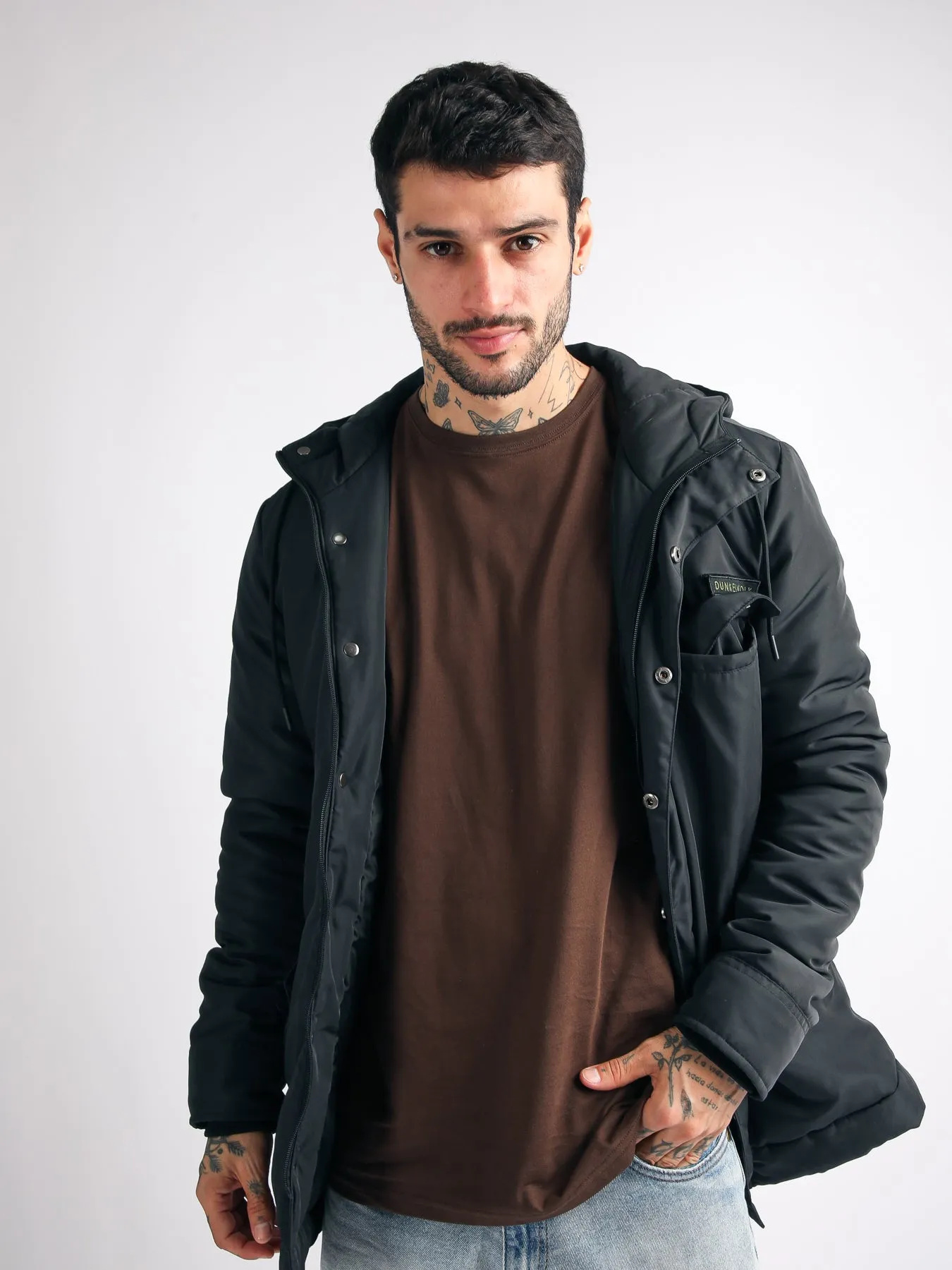 Casaca para Hombre Dunkelvolk HEAVY PARKA FER BLK