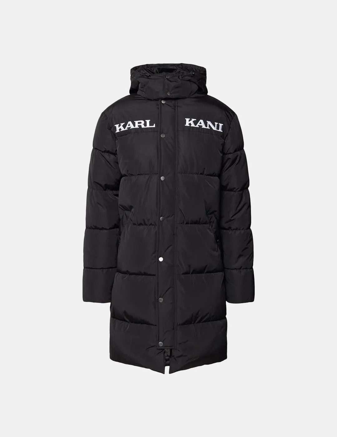 Chaqueta Karl Kani Retro Hooded Long Negro