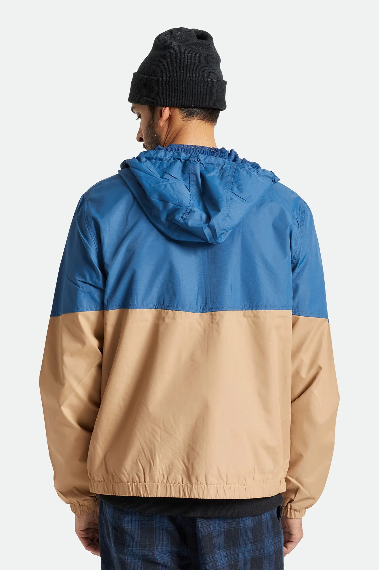 Claxton Crest Lightweight Zip Hood Jacket - Joe Blue/Mojave