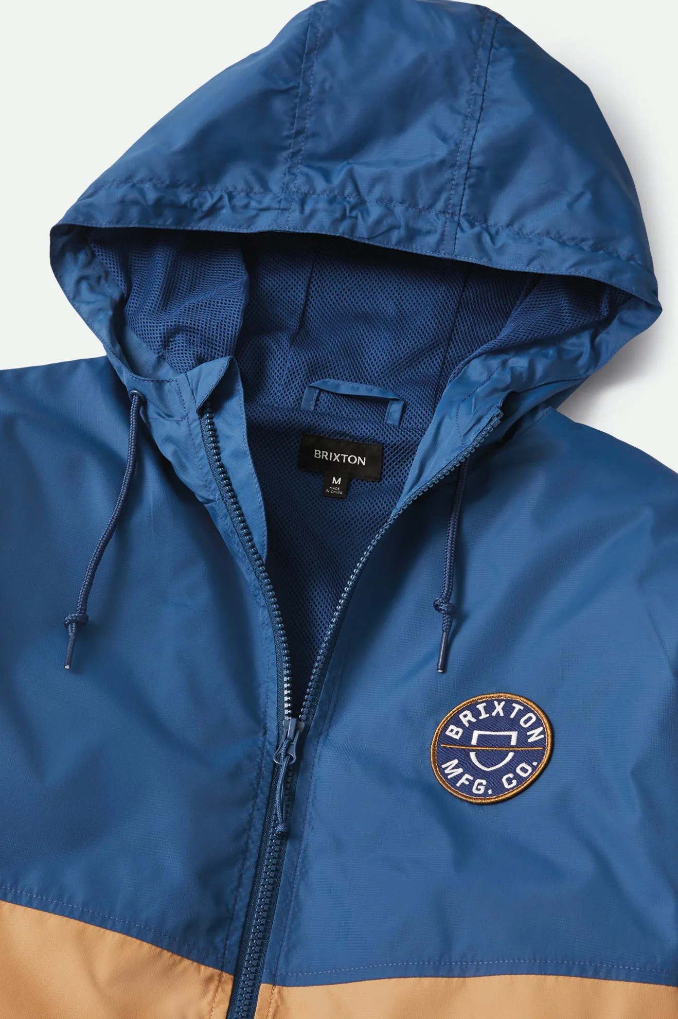 Claxton Crest Lightweight Zip Hood Jacket - Joe Blue/Mojave