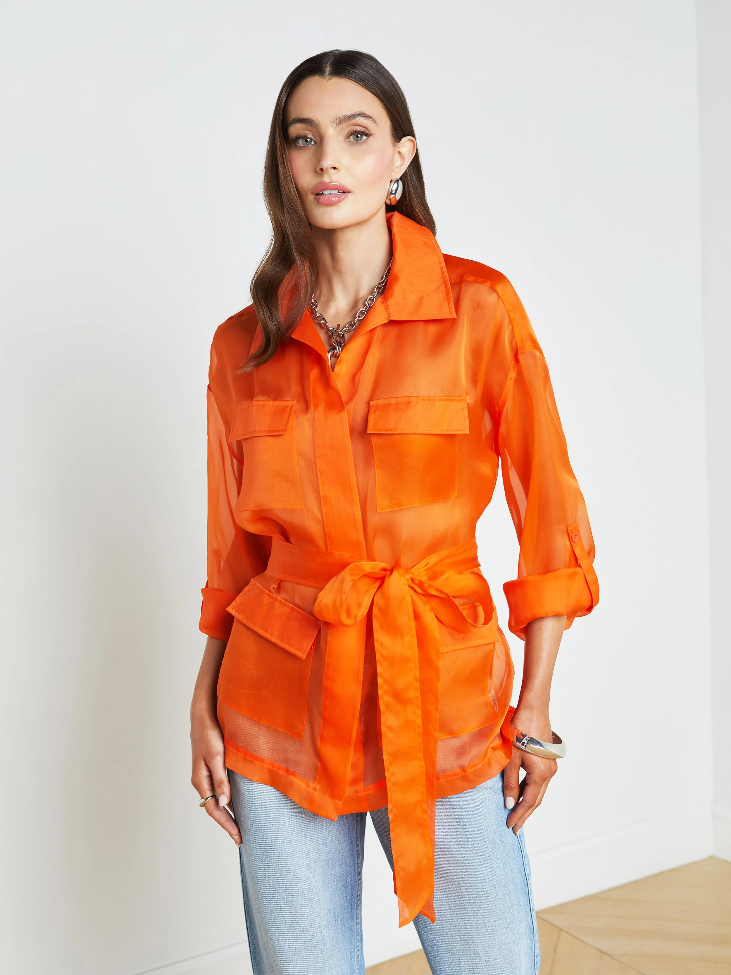 Colson Silk Organza Jacket