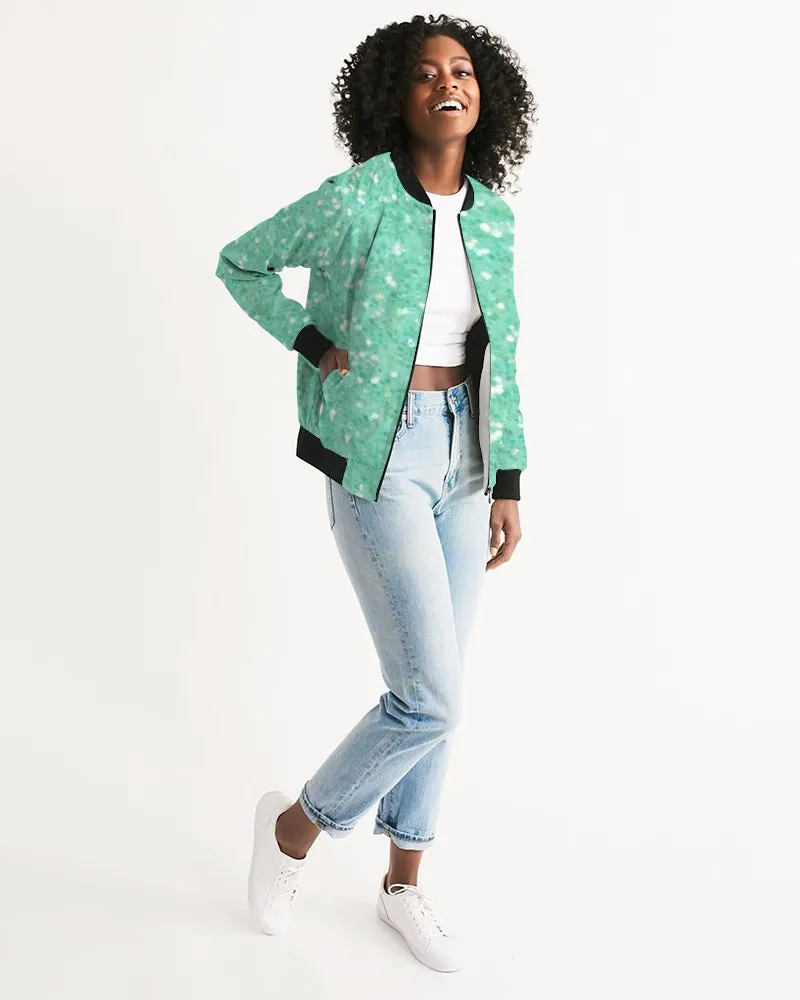 composition mint Women's Bomber Jacket