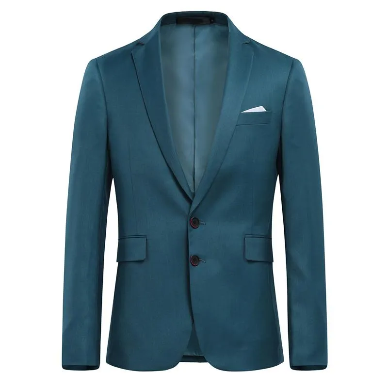 DarkCyan 3-Piece Suit Slim Fit Two Button Suit