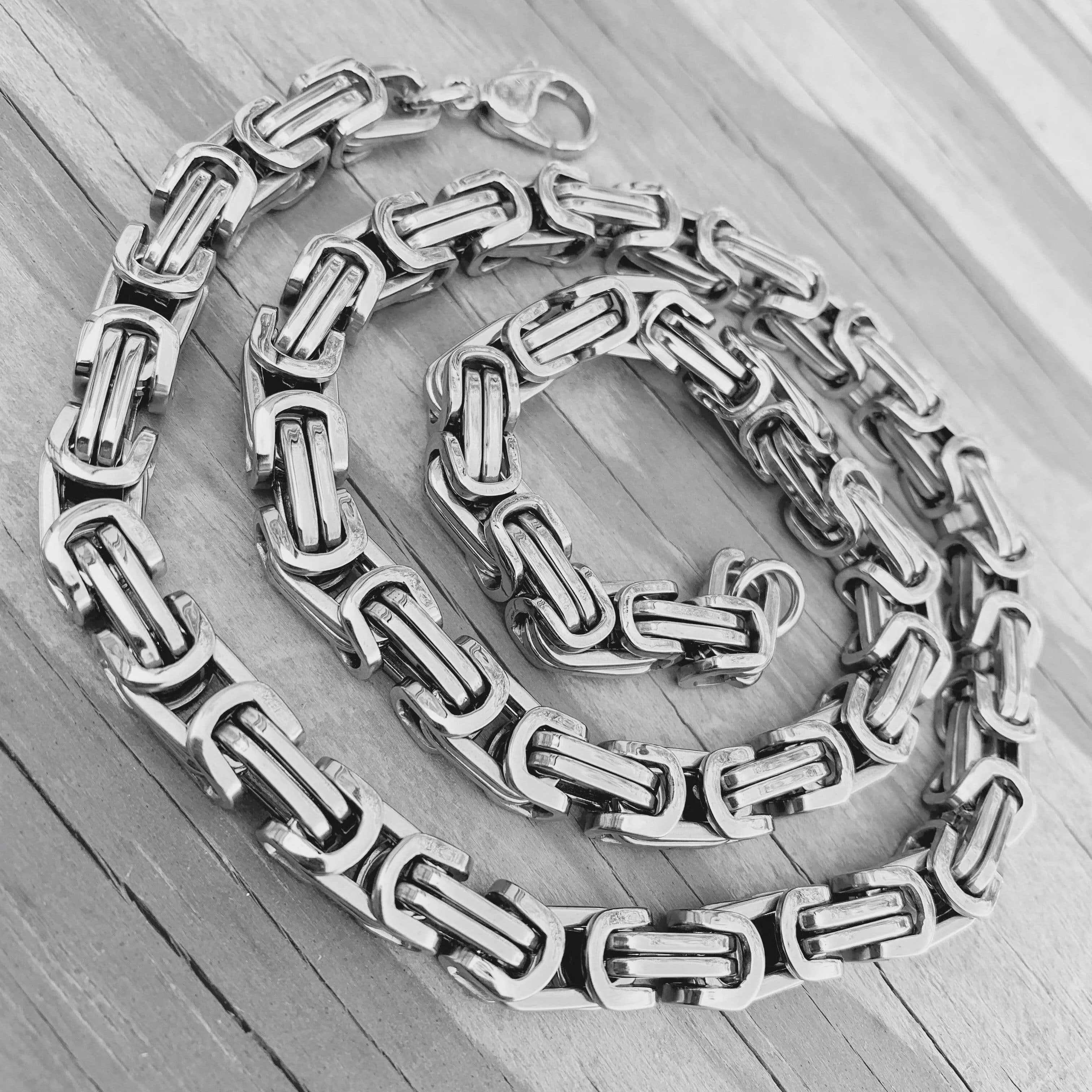 Daytona Necklace - Silver - Deluxe - 1/4 inch wide