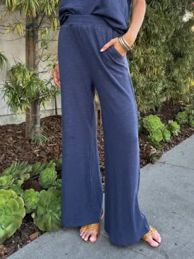 Easy Going Knit Pants in Navy