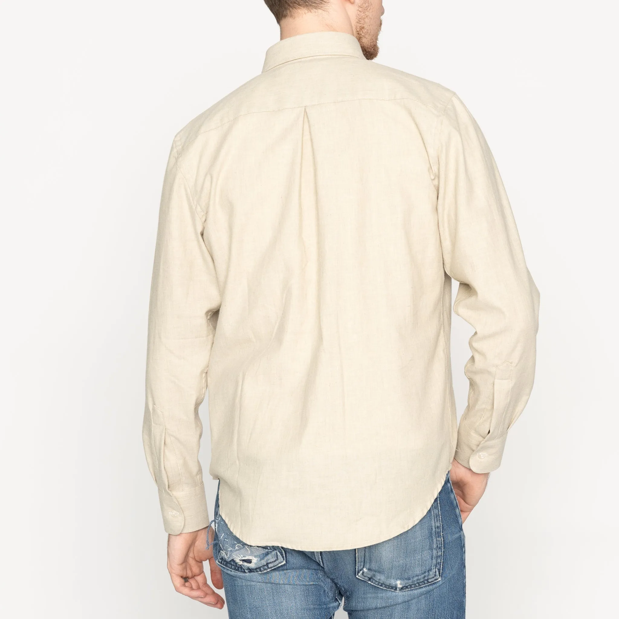 Easy Shirt - Melange Soft Twill - Pale Taupe