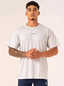 Emerge Oversized T-Shirt - Snow Grey Marl