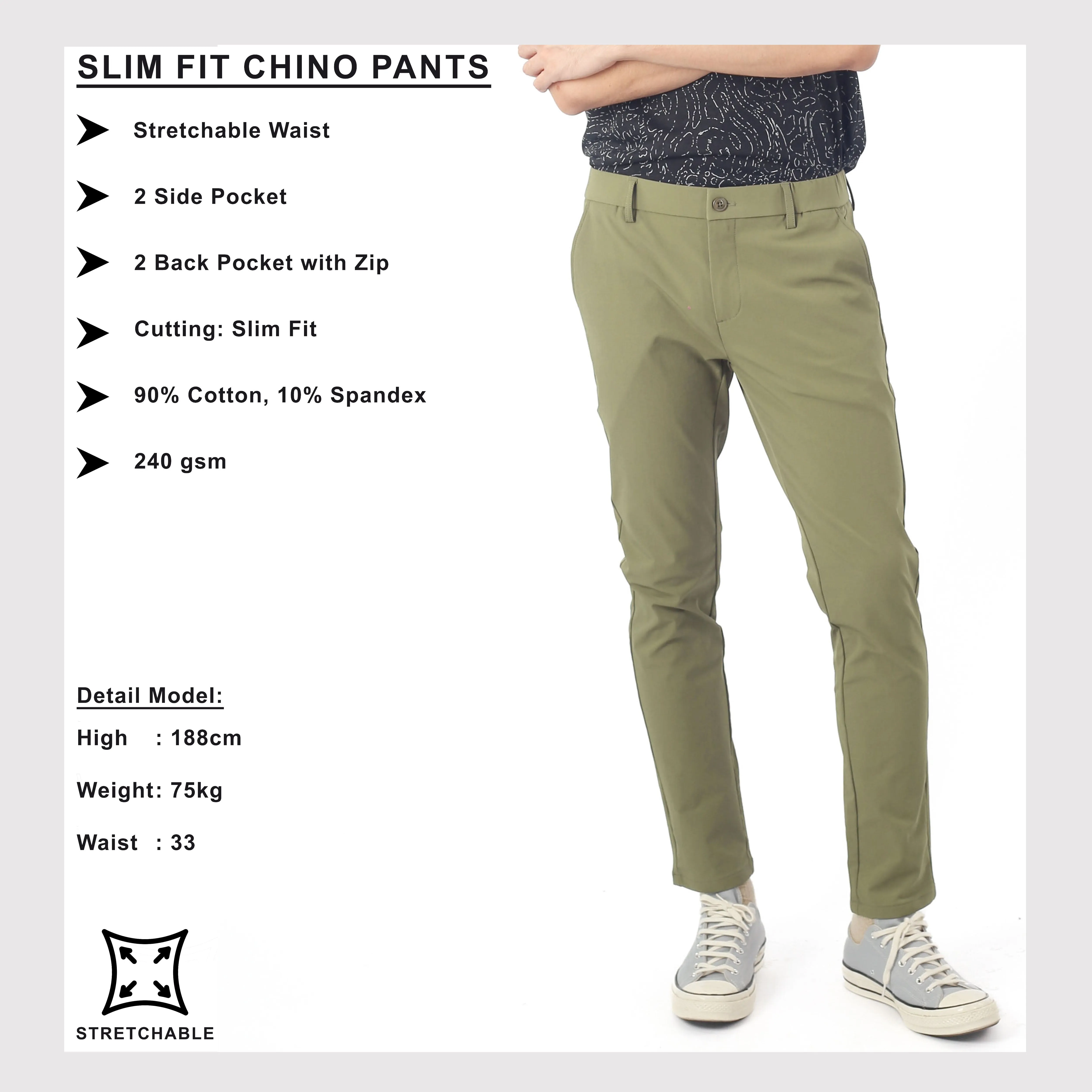 EXHAUST CHINO LONG PANTS [SLIM FIT] 1722