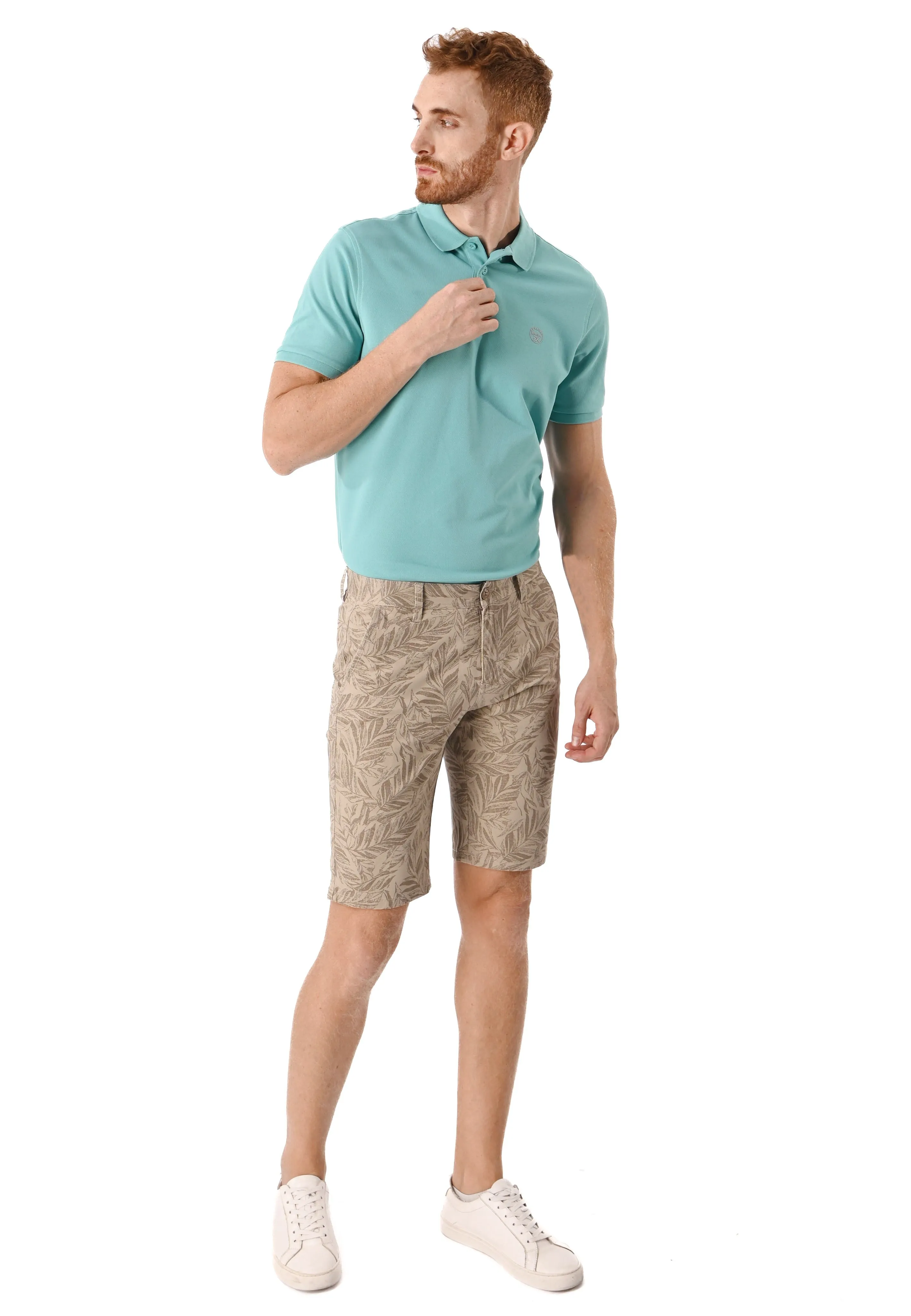 EXHAUST Men's Cotton Short Pants [Slim Fit] 1475