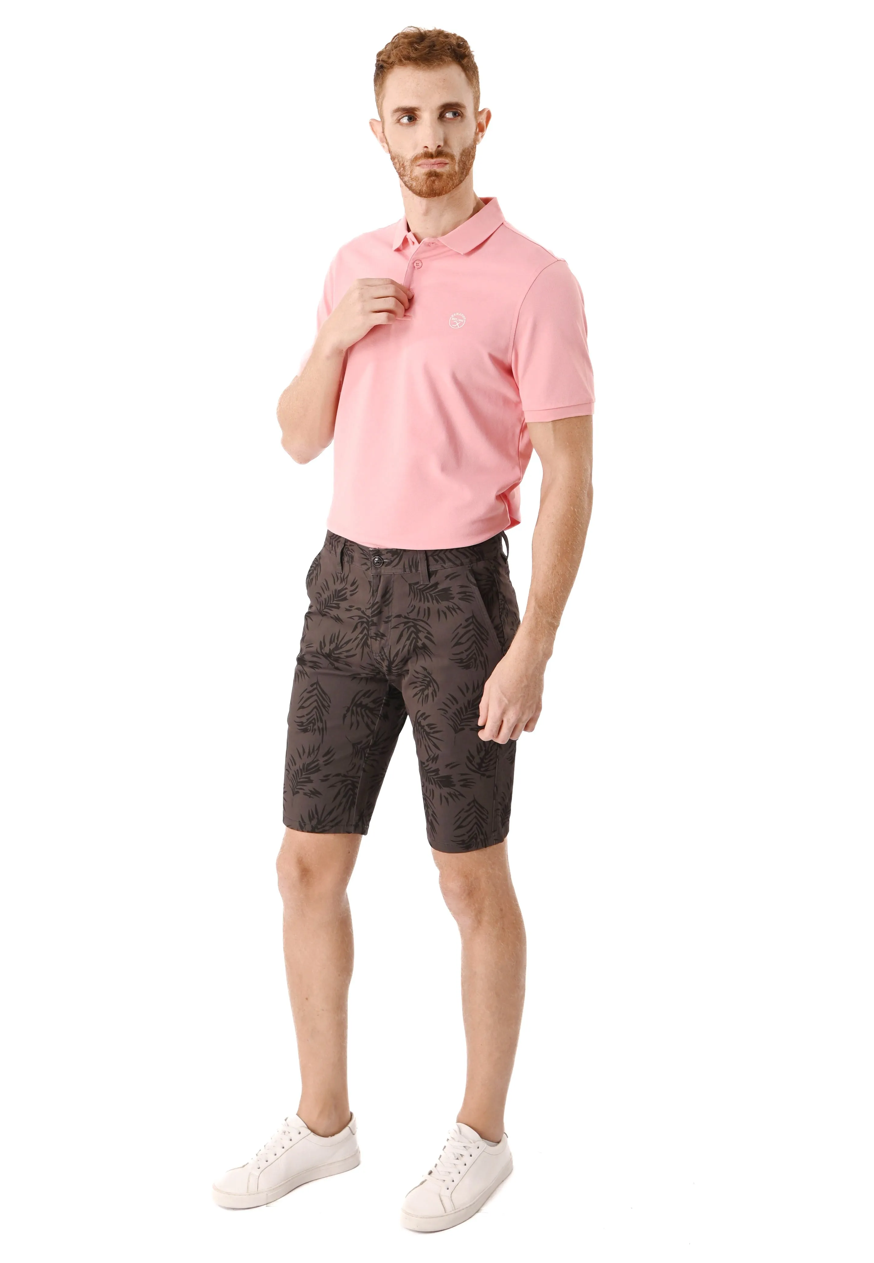 EXHAUST Men's Cotton Short Pants [Slim Fit] 1475