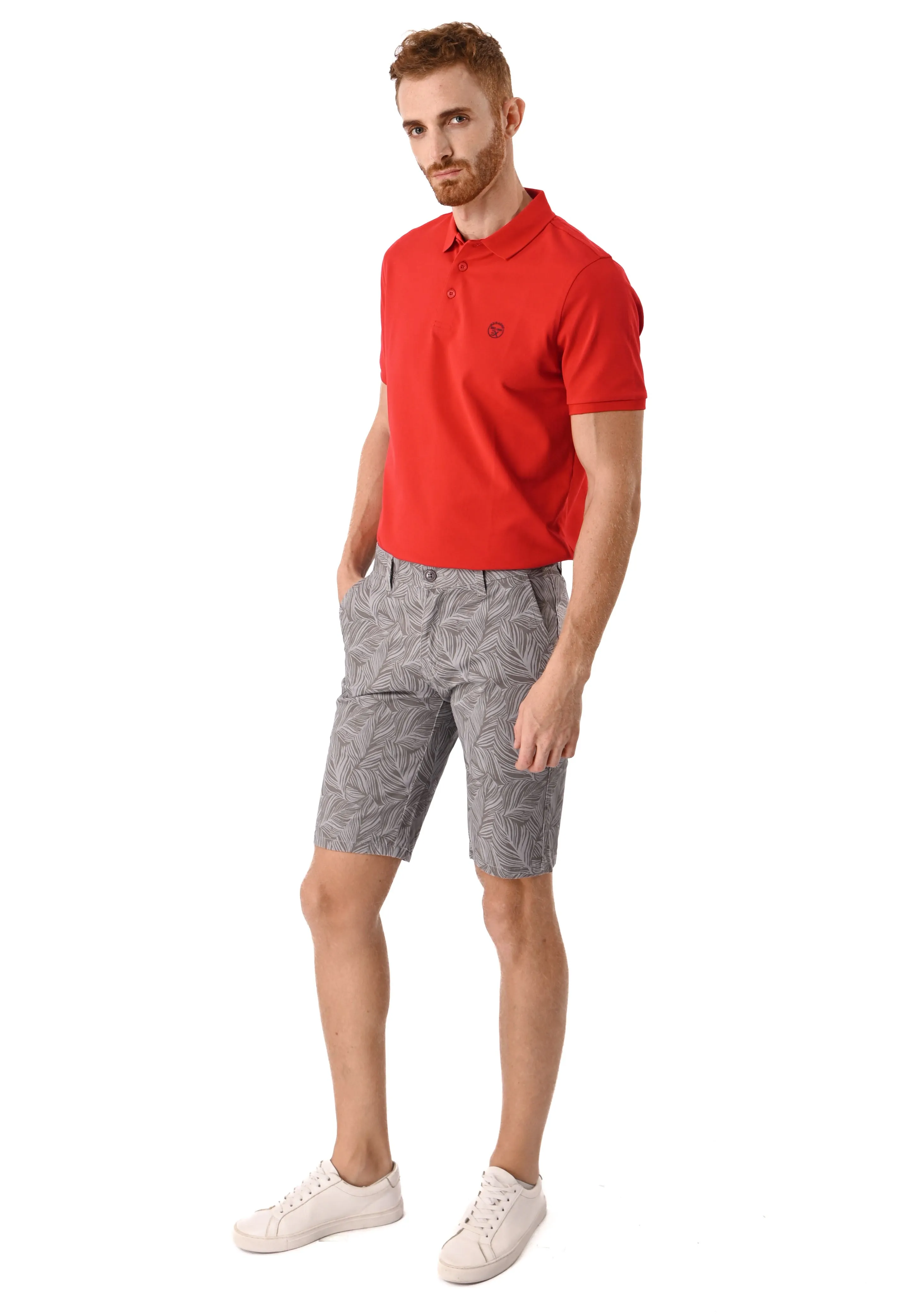 EXHAUST Men's Cotton Short Pants [Slim Fit] 1475