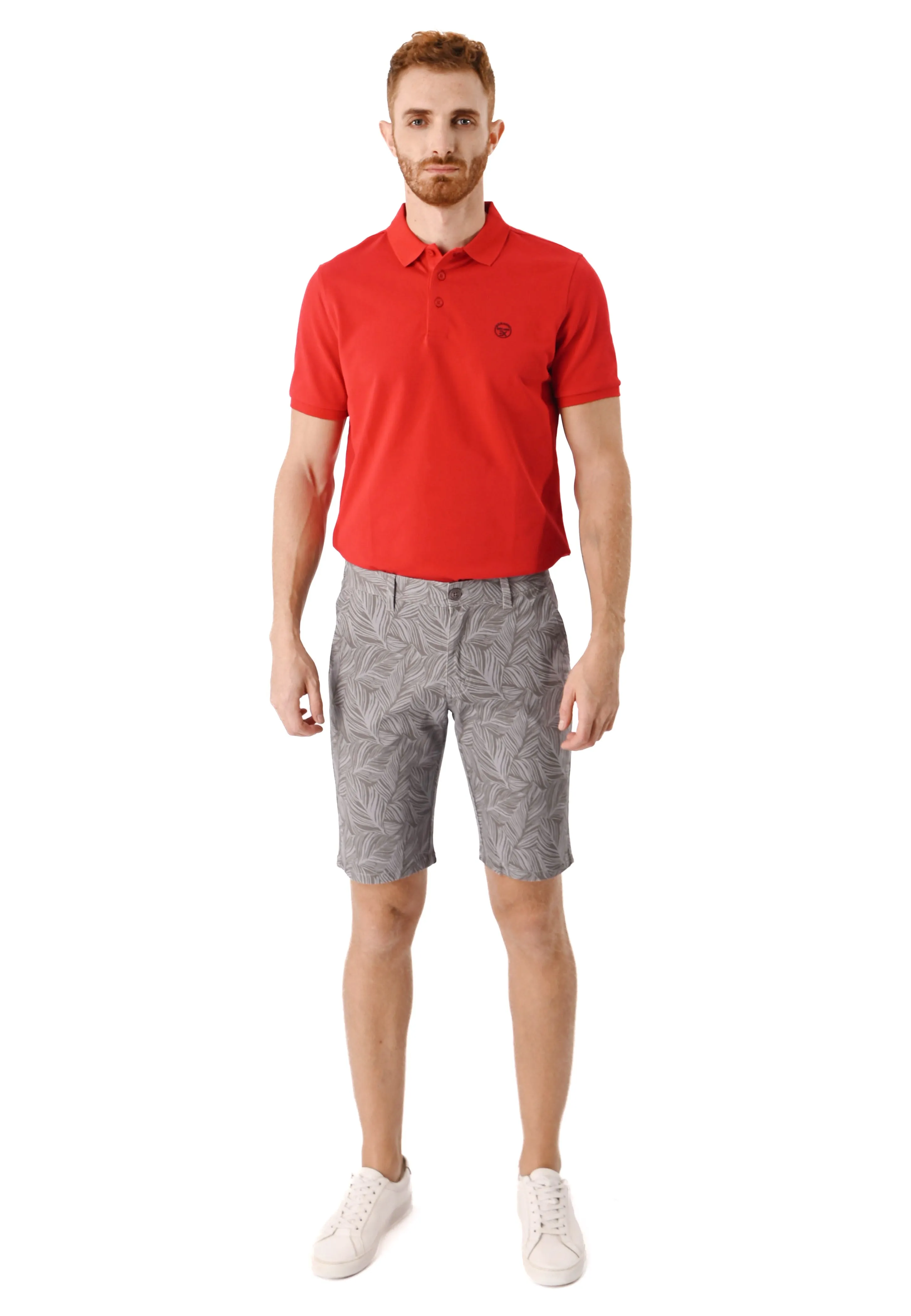 EXHAUST Men's Cotton Short Pants [Slim Fit] 1475