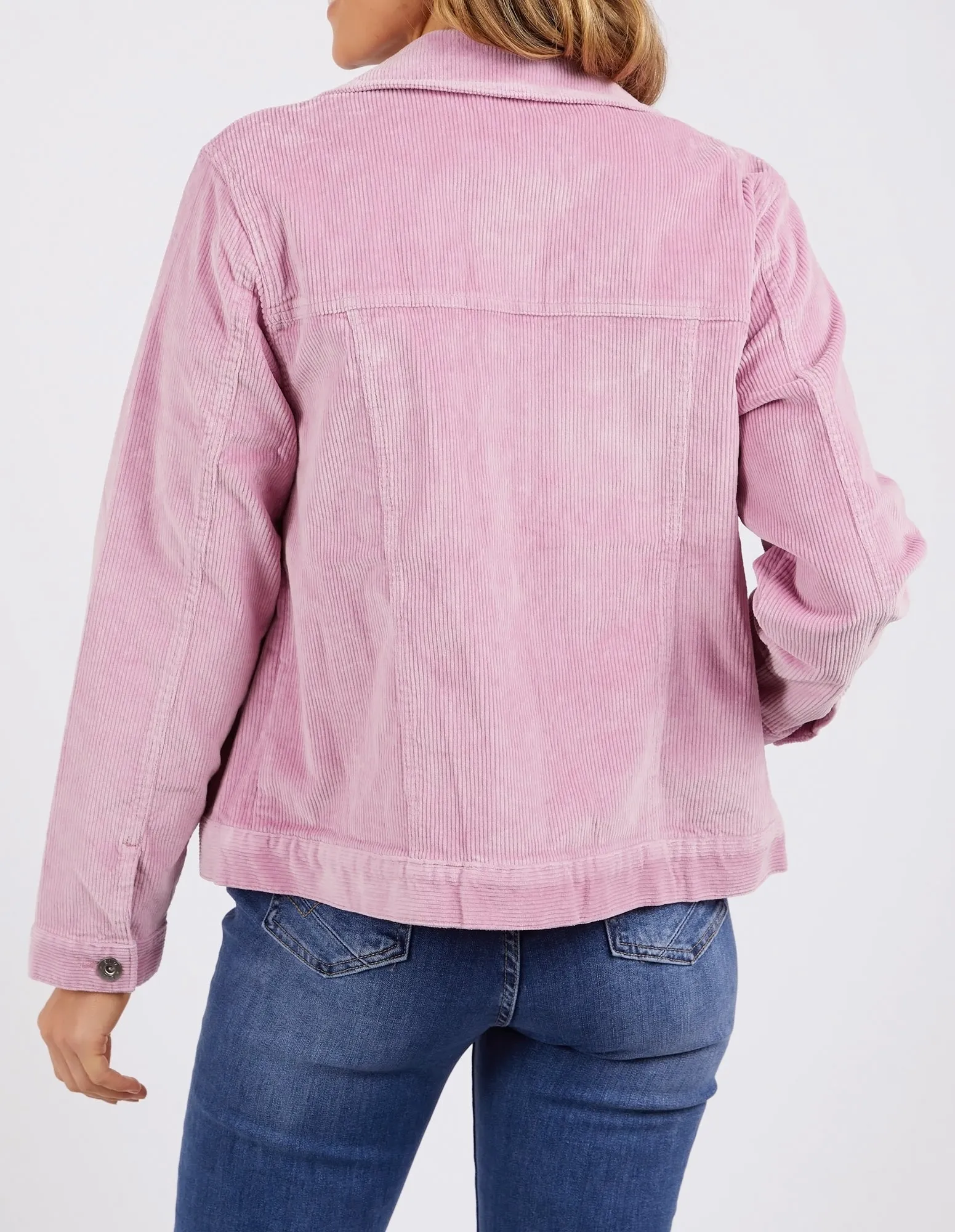 Fleur Cord Jacket Peony Pink