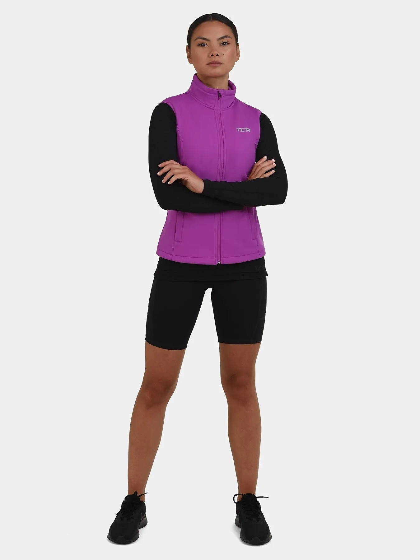 Flyweight Thermal Gilet For Women With Brushed Inner Fabric, Side & Internal Zip Pockets & Adjustable Toggles