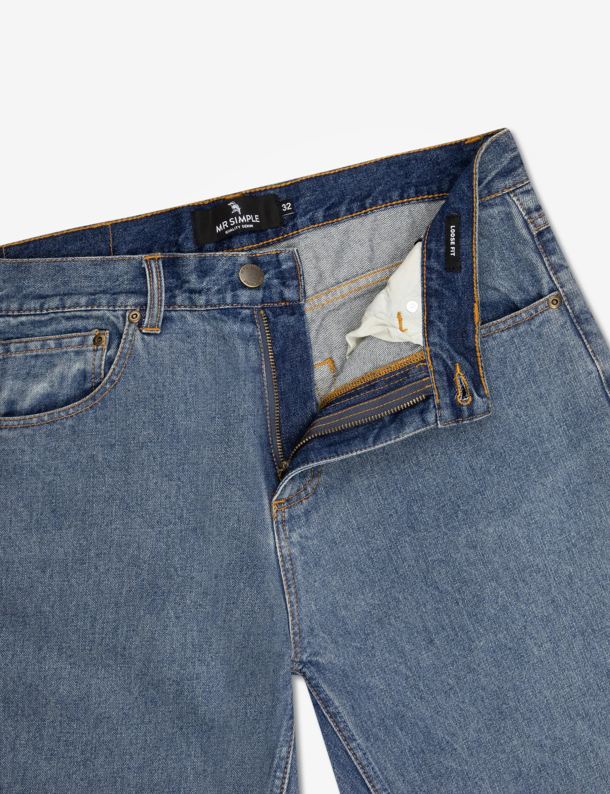 Fresno Loose Fit Denim - Vintage Blue