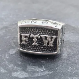 FTW Ring with Screws - Silver - R133 CLEARANCE