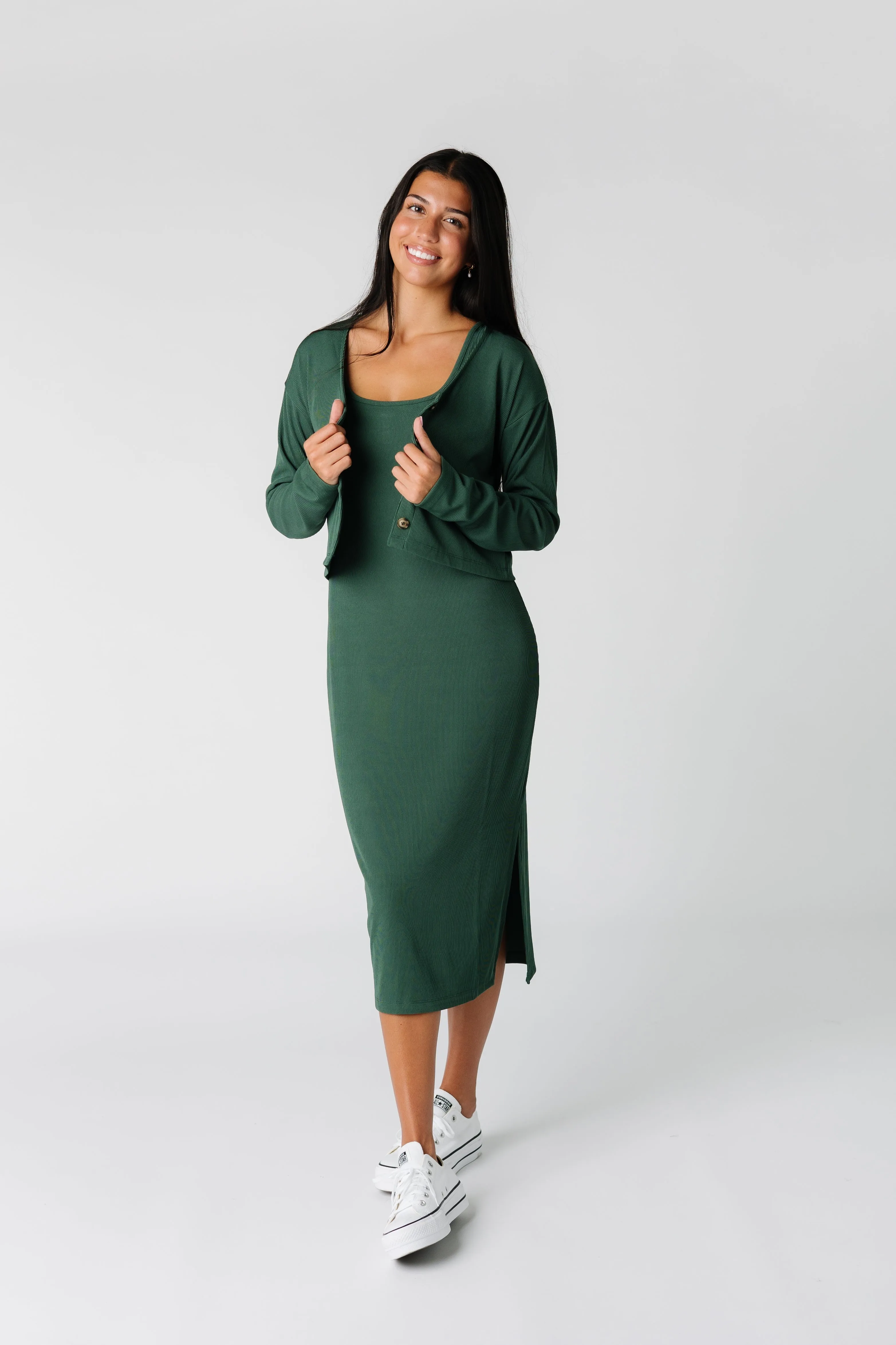 Gemini Cardigan Dress Set