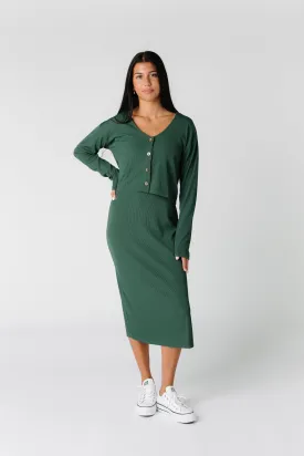 Gemini Cardigan Dress Set